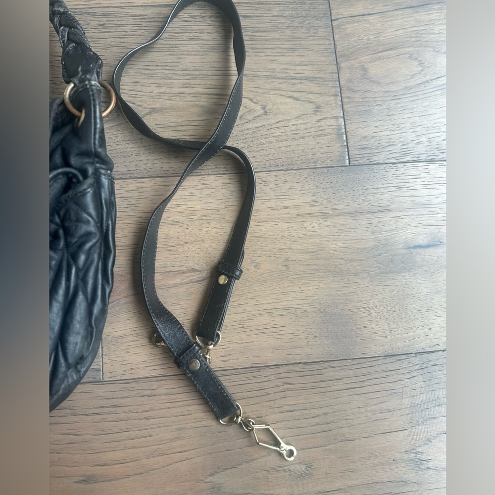 Miu Miu Black Shoulder Bag with Gold Accents - Picture 8 of 15